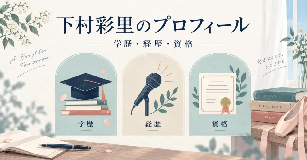 学歴や経歴年表をまとめたイメージ図