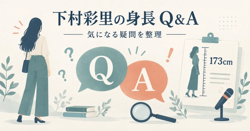 下村彩里の身長に関するQ&Aのイメージ