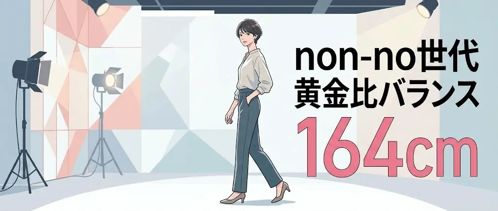 164cmが専属モデルに適する理由を示す図