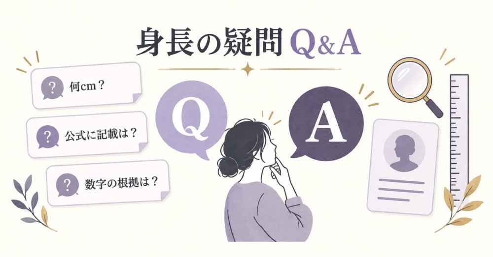 上坂すみれの身長に関するQ&Aのイメージ