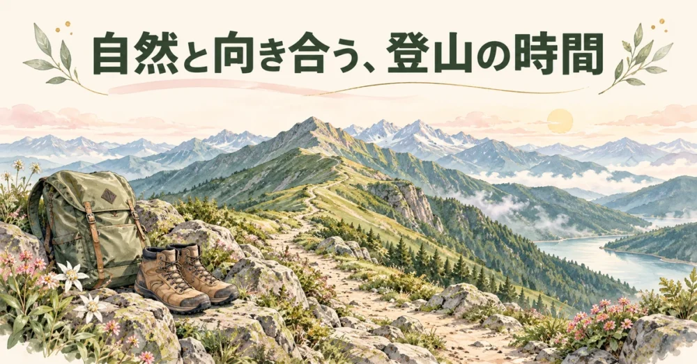 渡辺梨加の現在を象徴する登山の時間を表す絵