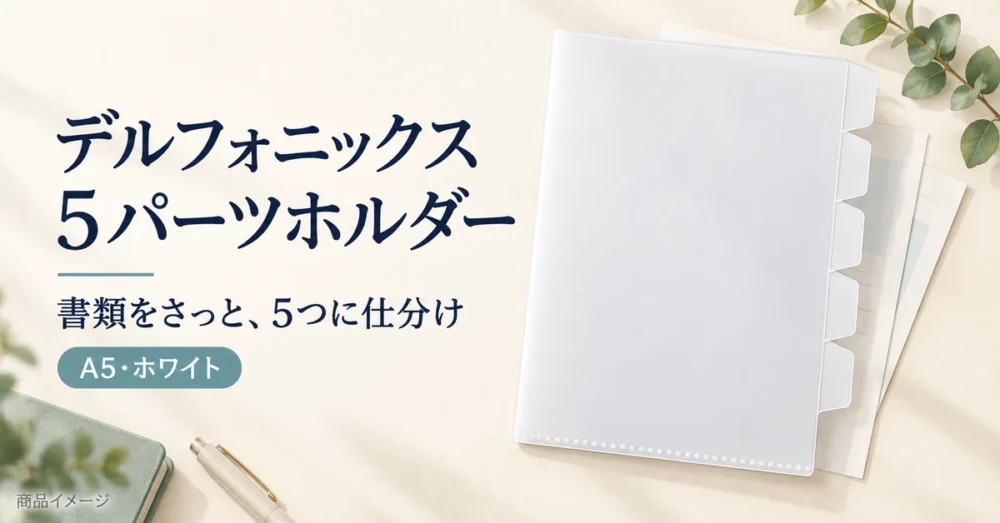 デルフォニックスの白い5パーツホルダー