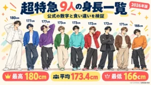 超特急の身長一覧、9人の公式と食い違いを検証