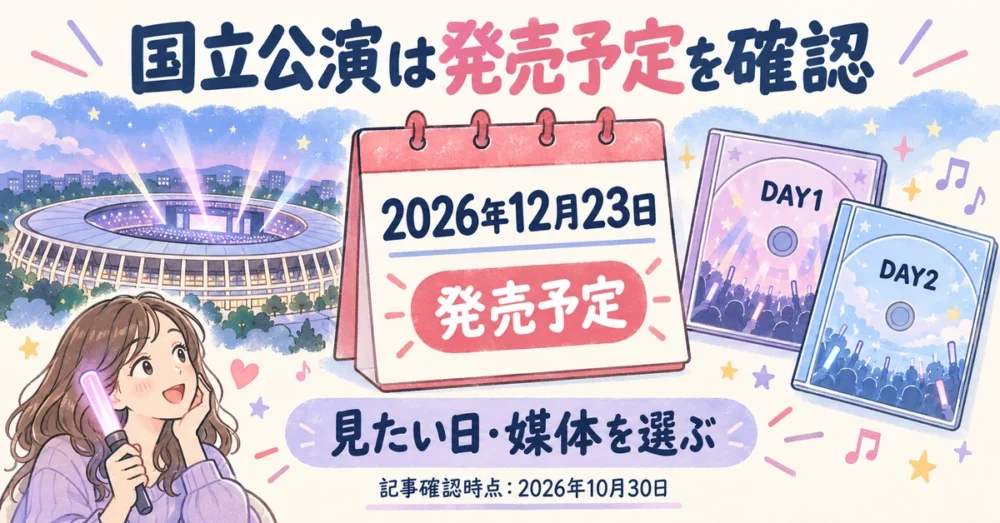 国立公演DVDの発売予定日と選び方