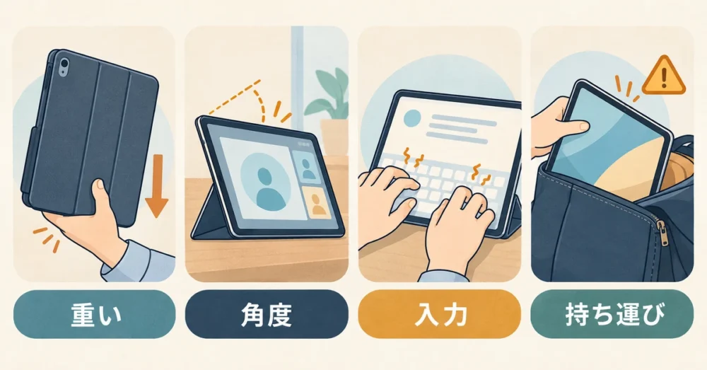 iPadを仕事で使うときによくある4つの悩み