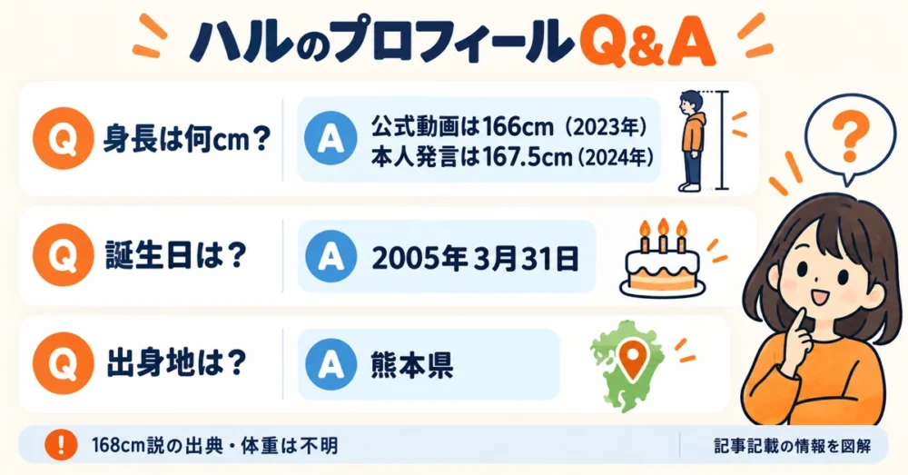 身長・誕生日・出身地に関するよくある質問と回答