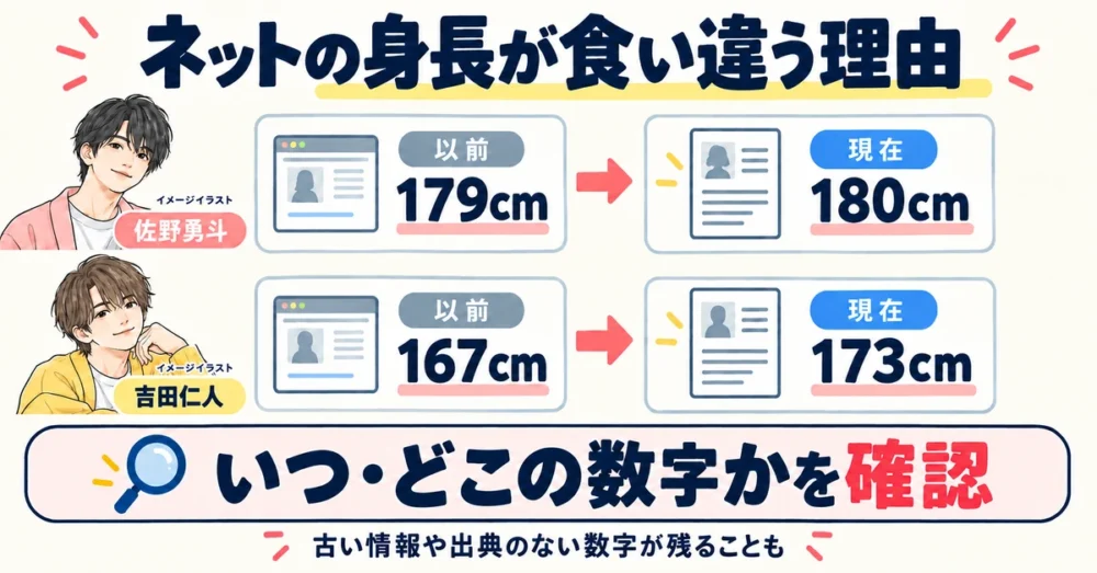 ネットで見かける古い数字と現在の数字の対比表