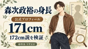 森次政裕の身長は公式171cm、172cm説を検証