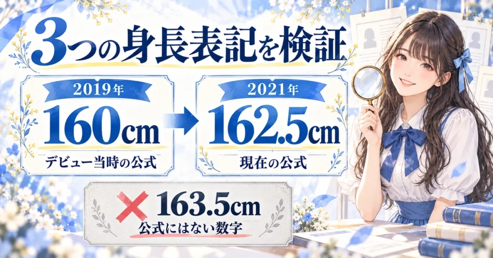 160cm・162.5cm・163.5cmの3つの数字の出どころ