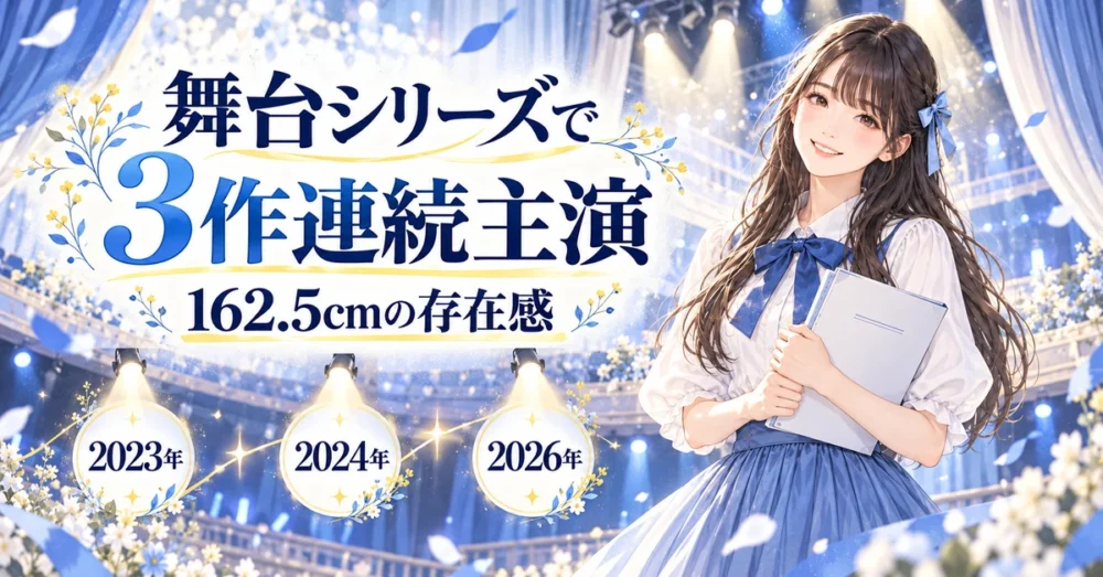 人気作品の舞台で3作続けて主演した歩み