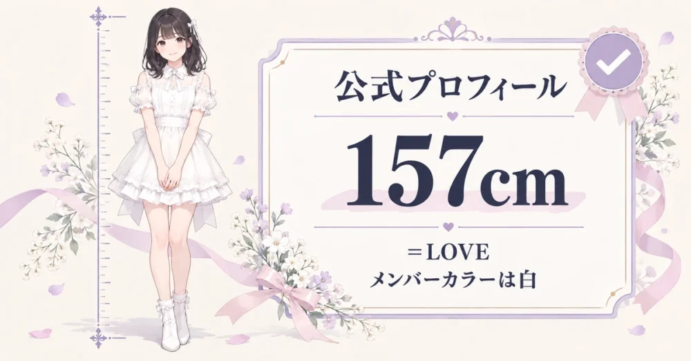 佐々木舞香の公式プロフィールと身長157cm