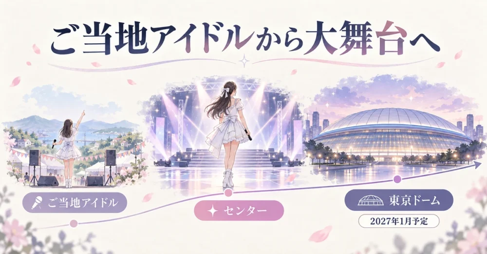 ご当地アイドルから東京ドーム公演までの歩み