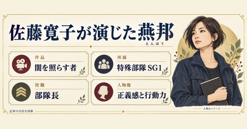 佐藤寛子が演じた牙狼の燕邦のプロフィール