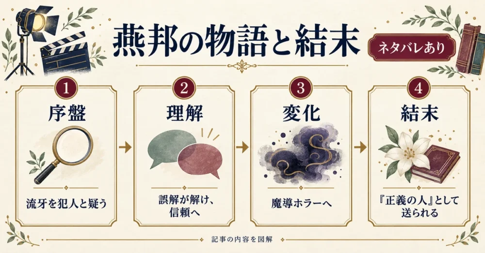 燕邦の立場が序盤から終盤まで変わる流れ