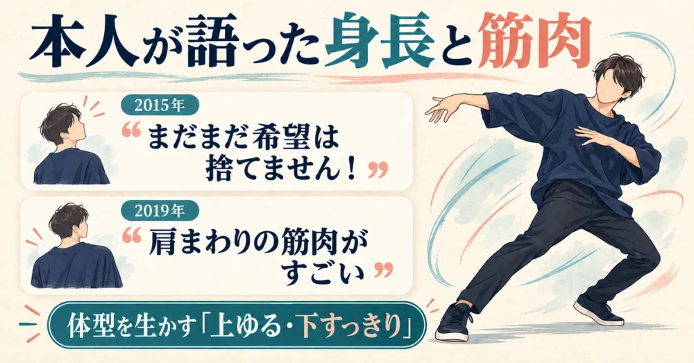 身長と筋肉について語った本人の言葉