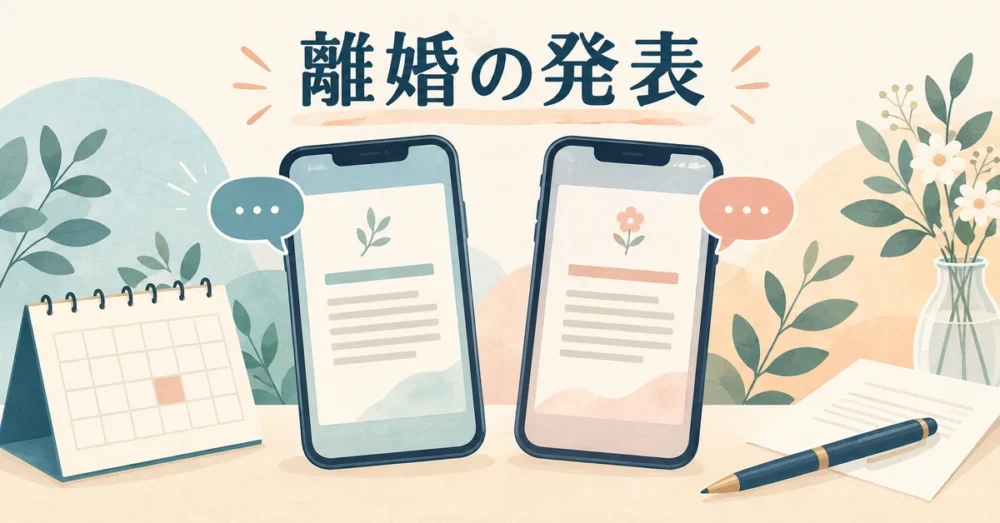 高山一実の離婚発表をSNSと文書で表した図