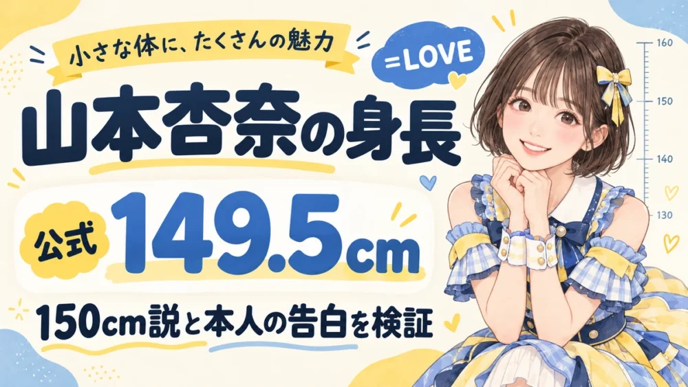 山本杏奈の身長は公式149.5cm、150cm説を検証
